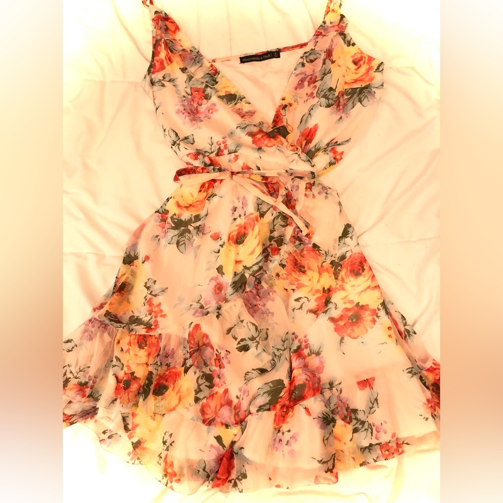 Summer ruffle floral dress